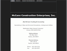 Tablet Screenshot of mccannconst.com